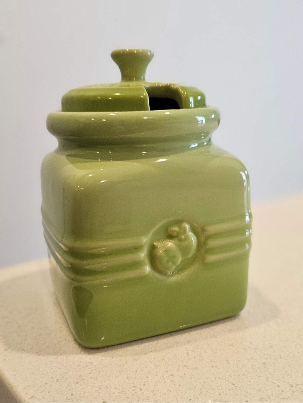 Le Creuset Green Jam/Sugar Jar